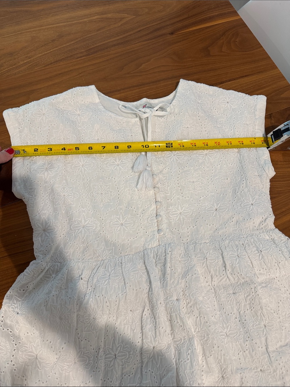 Vineyard Vines Island Eyelet White Short Sleeve Dress - Picture 12 of 12